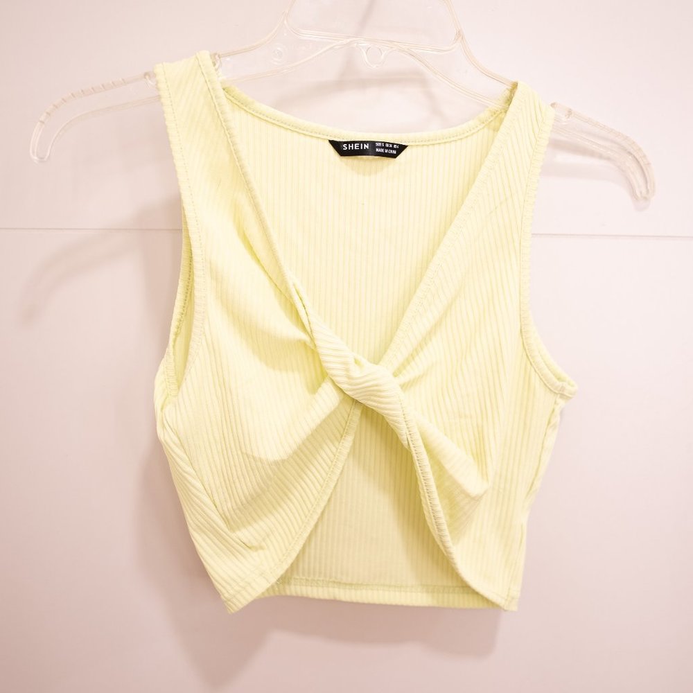 Front Twisted Crop Top